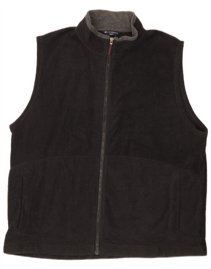 Giacca in pile da uomo Marks & Spencer UK 44 2XL poliestere nero