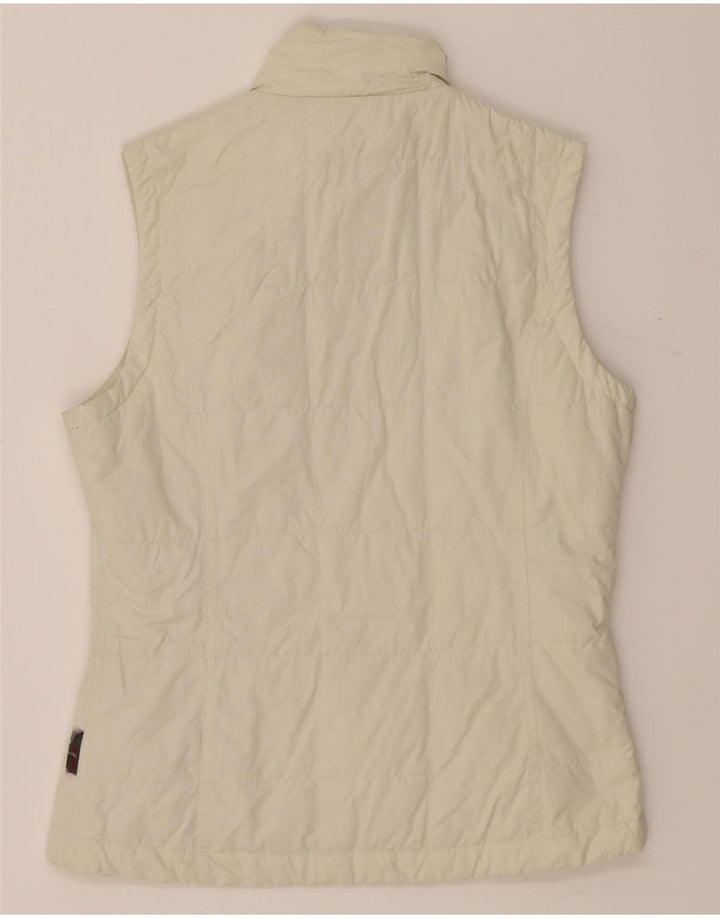 INVICTA Womens Padded Gilet UK 14 Medium Off White Vintage Invicta and Second-Hand Invicta from Messina Hembry 