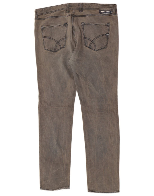 Jeans Gas Albert Slim da uomo W38 L33 in cotone grigio