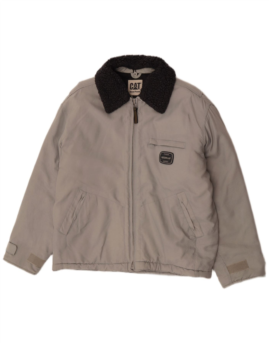 Giacca a vento da uomo Caterpillar UK 38 Blocco colore grigio medio