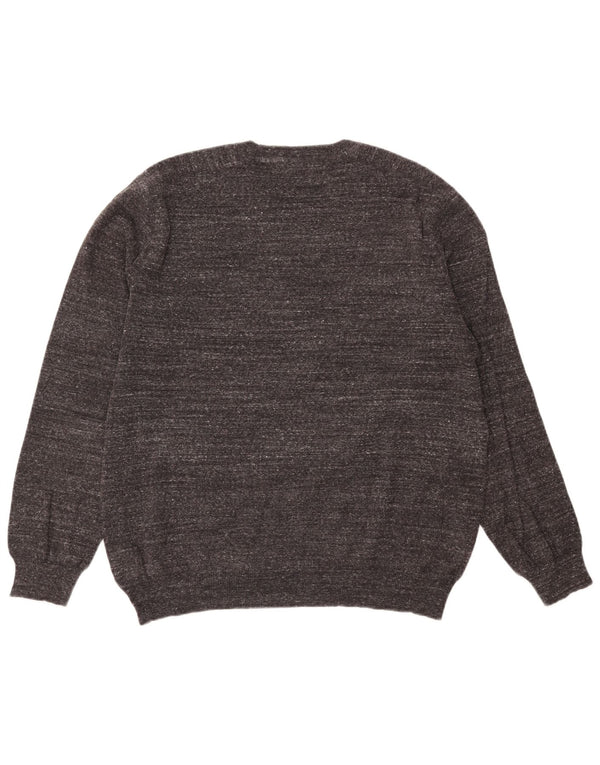 Polo Ralph Lauren Maglione girocollo da uomo in cotone grande grigio screziato