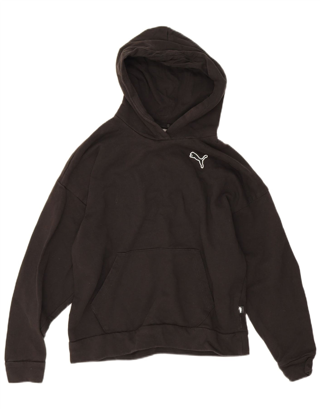 Felpa con cappuccio da donna Puma UK 14 cotone medio nero