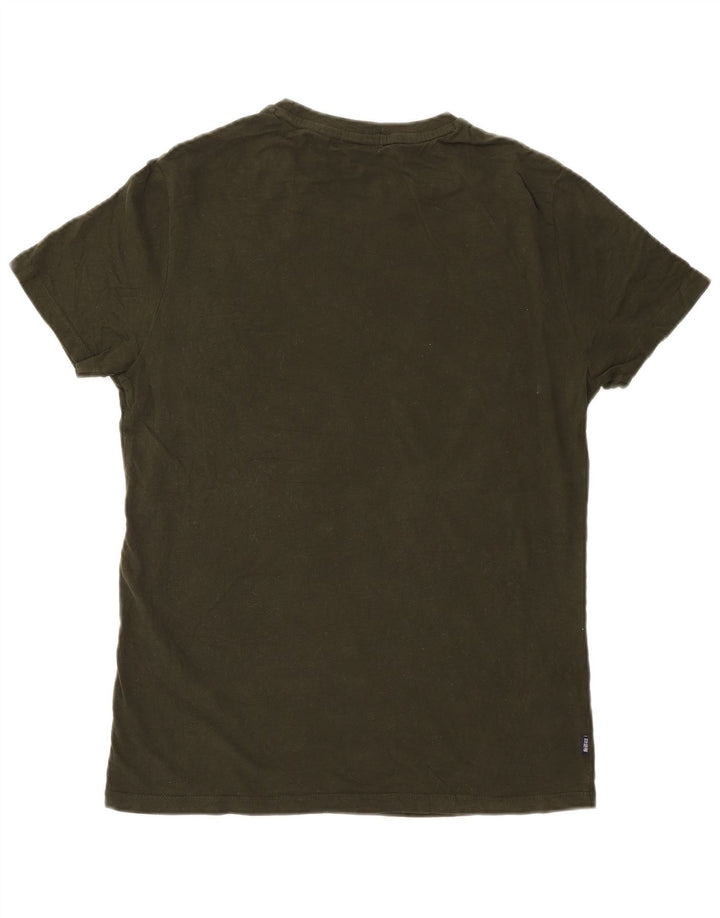 T-shirt da uomo Superdry Top in cotone verde medio