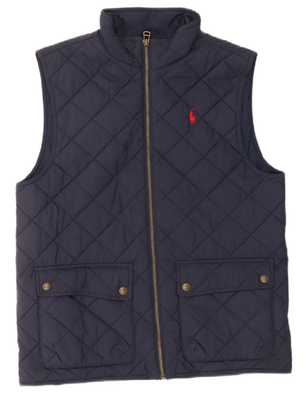 Polo Ralph Lauren Gilet trapuntato per ragazzi 14-15 anni Grande in poliestere blu navy
