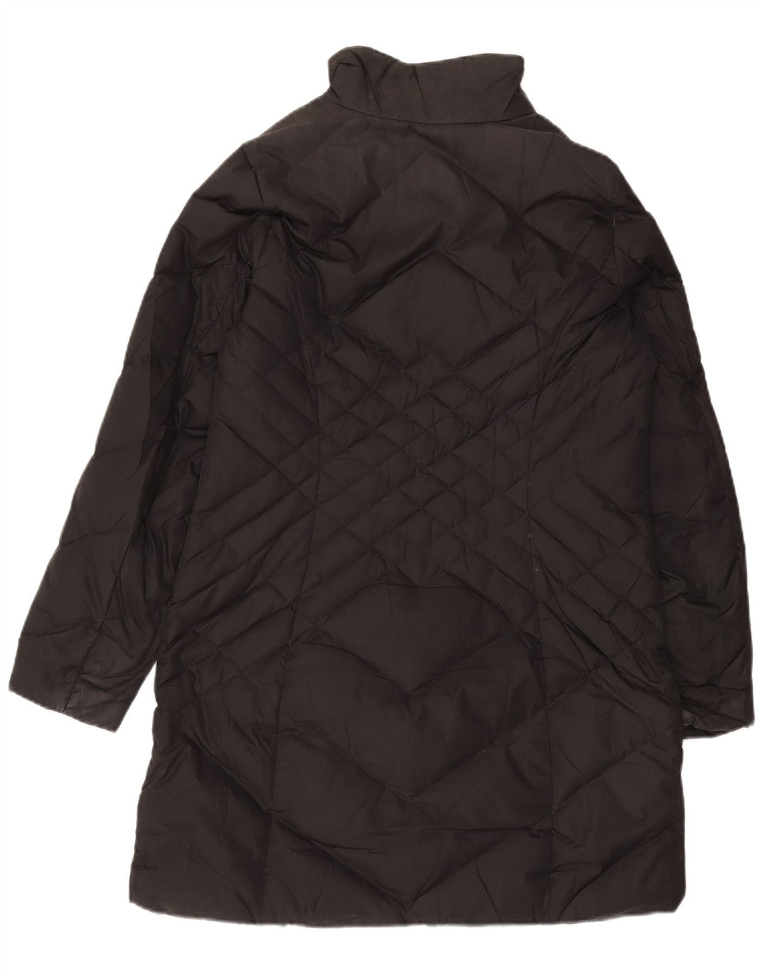 Cappotto imbottito da donna EDDIE BAUER UK 14 poliestere nero medio