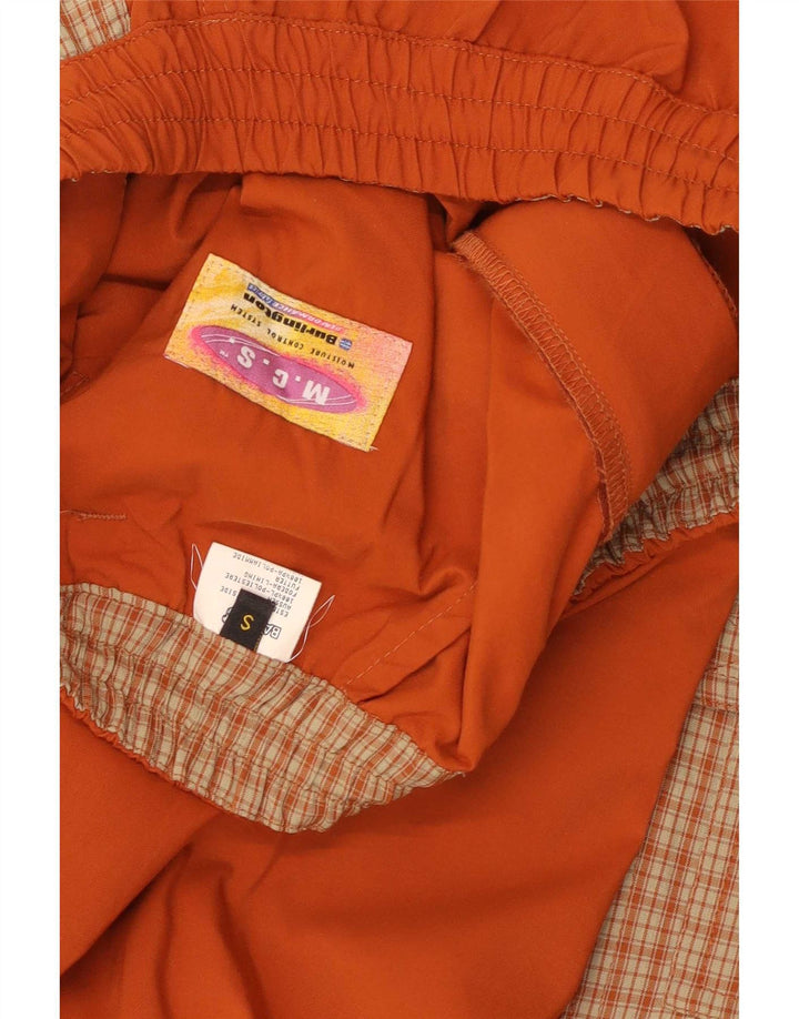 Bailo Pantaloni da tuta cargo da uomo piccoli in poliestere color block arancione