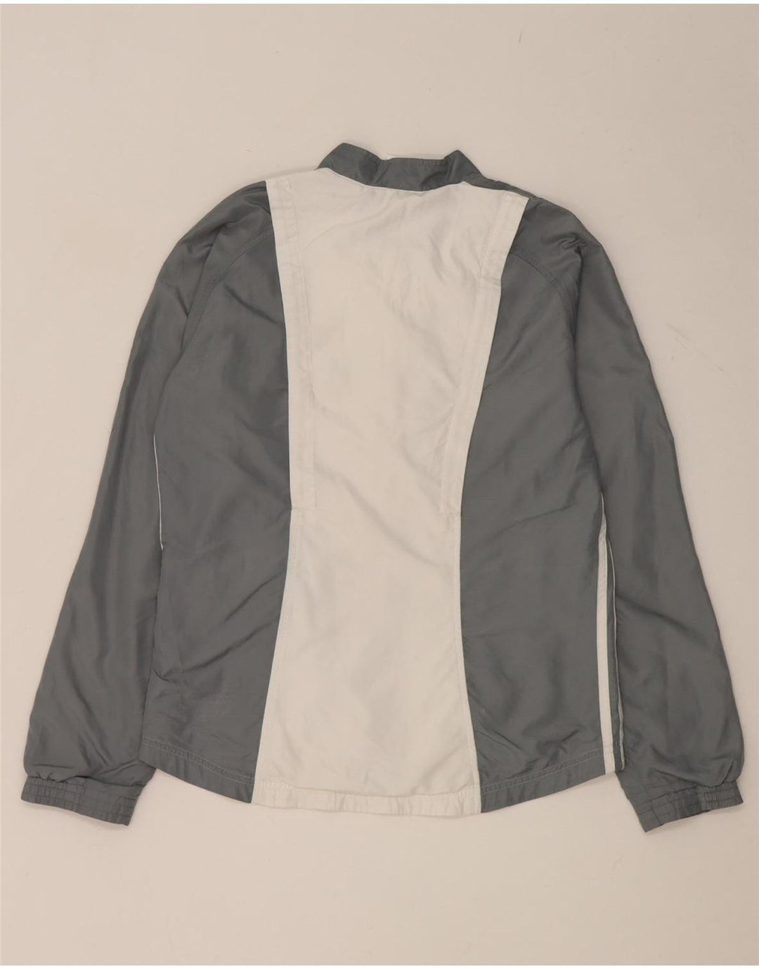 Giacca da tuta da donna Adidas UK 10 Small Grey Colourblock