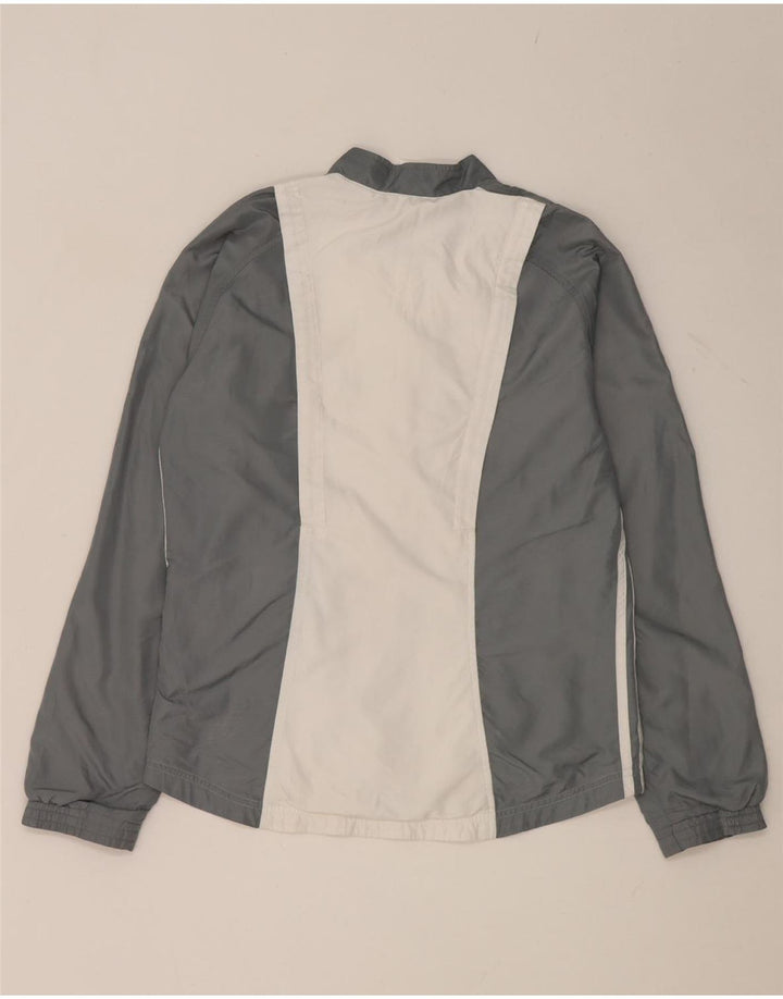 Giacca da tuta da donna Adidas UK 10 Small Grey Colourblock
