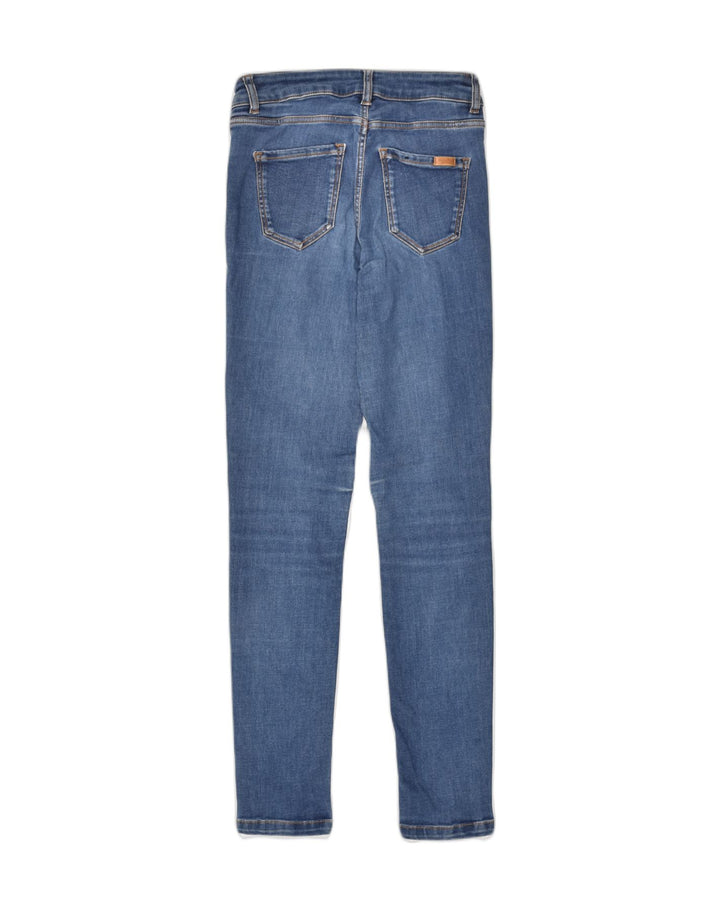 MASSIMO DUTTI Womens Skinny Jeans W24 L29 Navy Blue Cotton | Vintage Massimo Dutti | Thrift | Second-Hand Massimo Dutti | Used Clothing | Messina Hembry 