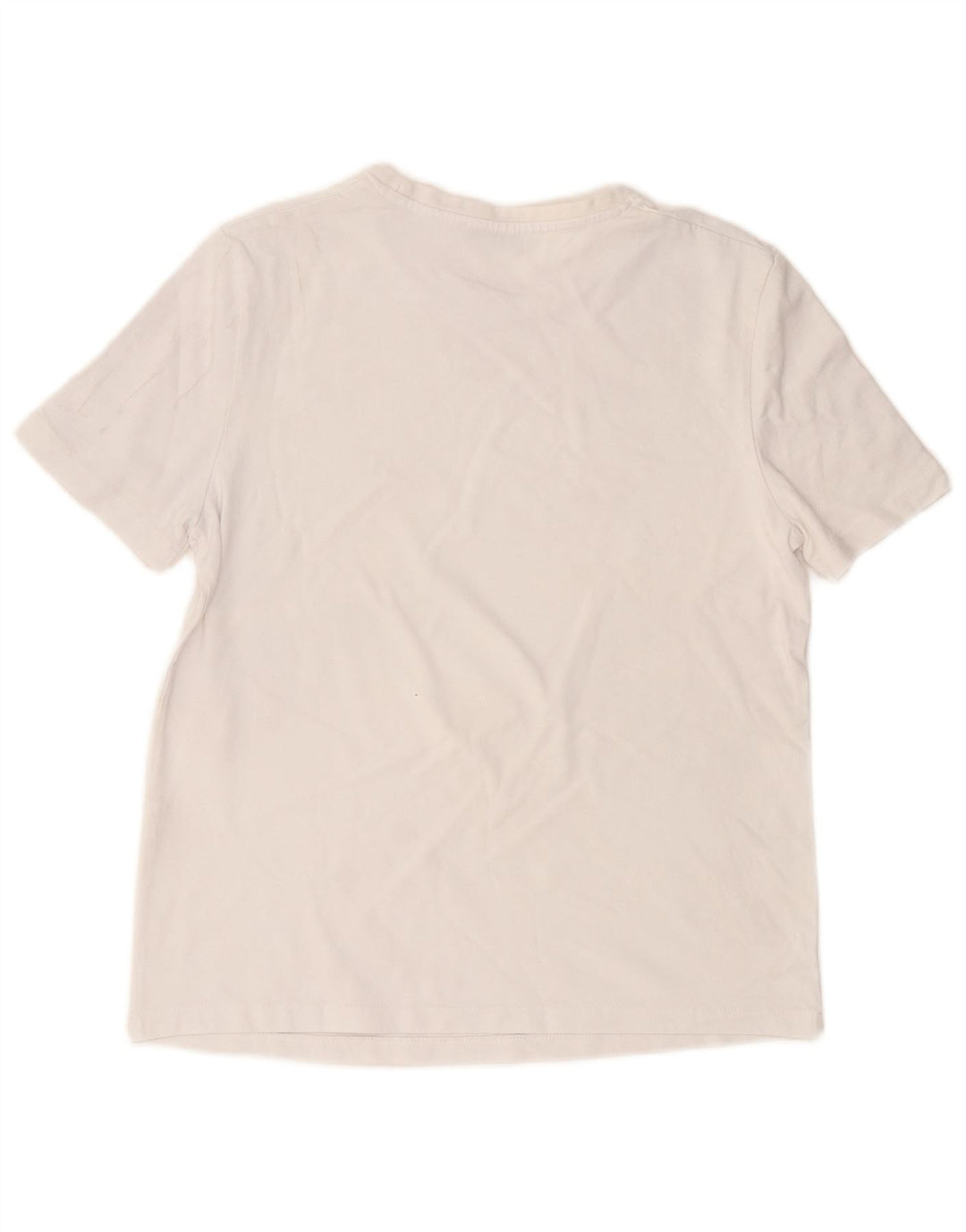 T-shirt Zara da donna Top UK 14 cotone bianco medio