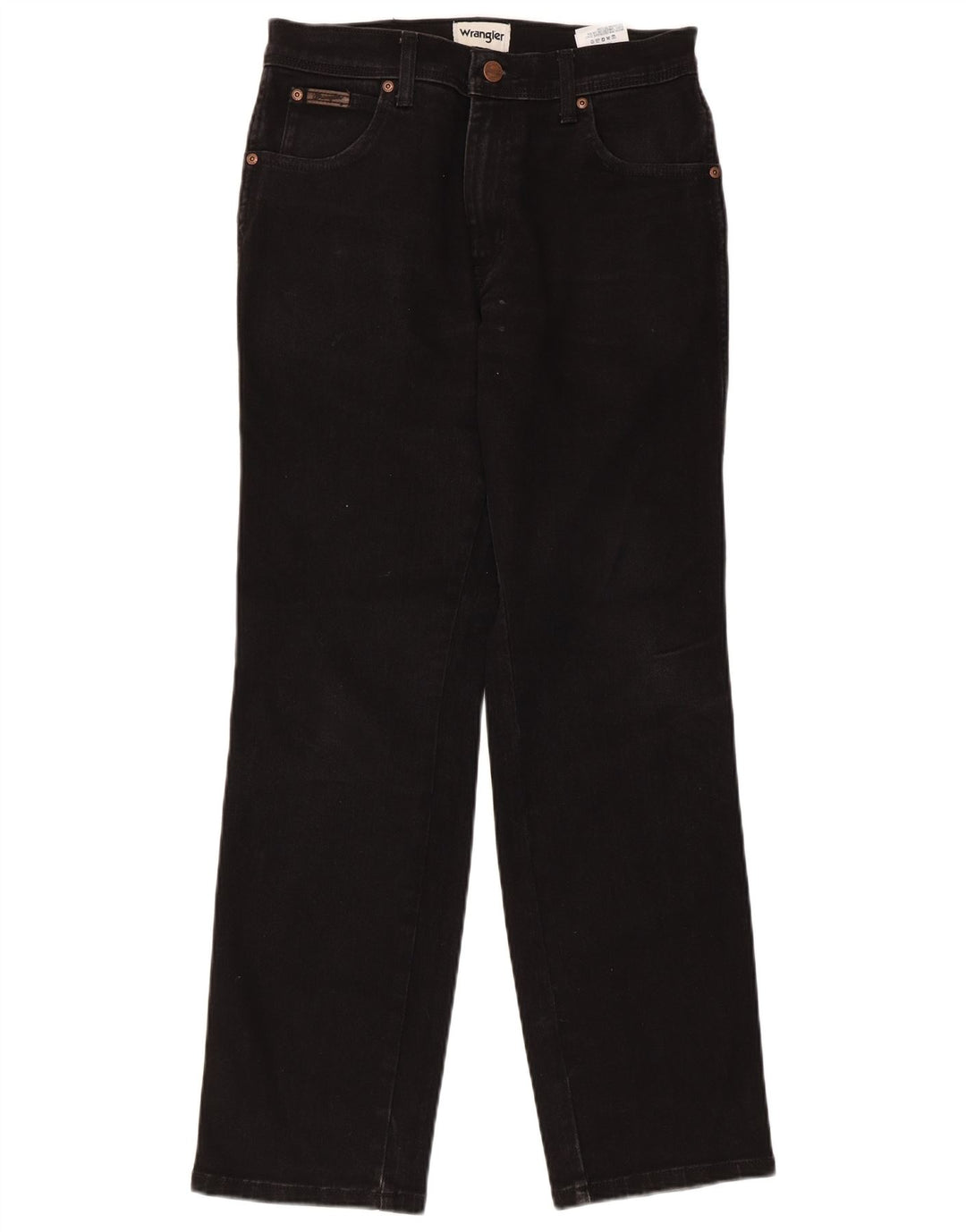 Jeans dritti da uomo Wrangler Texas W30 L30 cotone nero