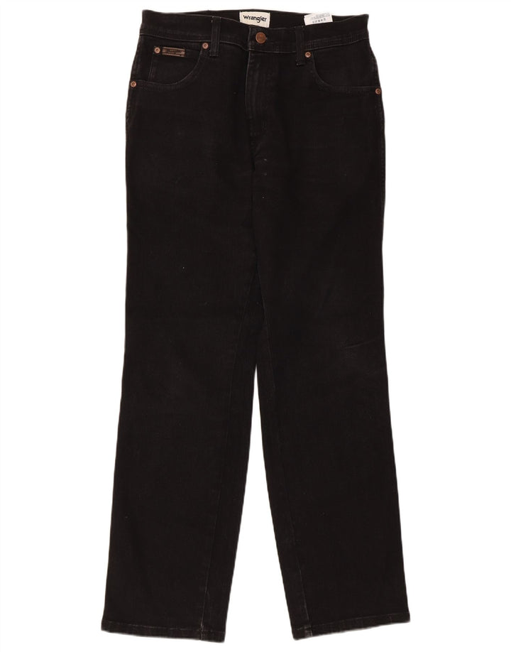 Jeans dritti da uomo Wrangler Texas W30 L30 cotone nero