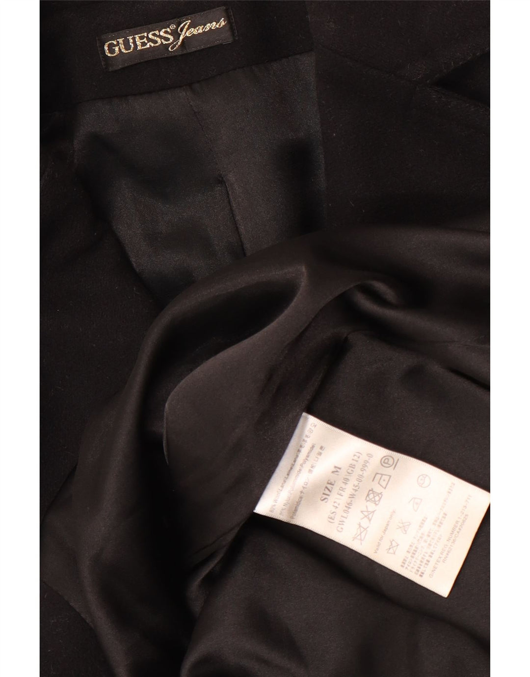 Cappotto da donna Guess UK 12 medio in lana nera