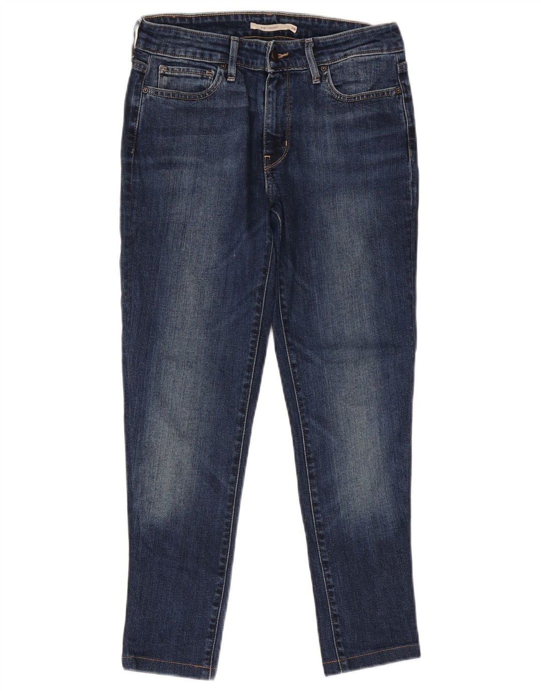 Levi's Jeans dritti da donna 714 W28 L26 cotone blu navy