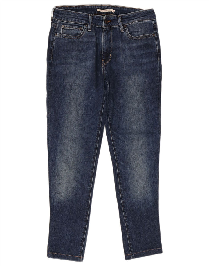 Levi's Jeans dritti da donna 714 W28 L26 cotone blu navy