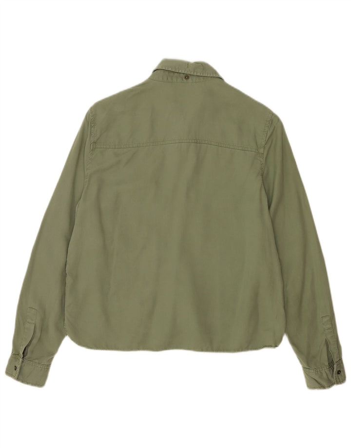 Camicia militare Zara da donna UK 10 piccola verde