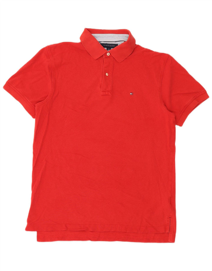 Polo da uomo Tommy Hilfiger in cotone rosso medio
