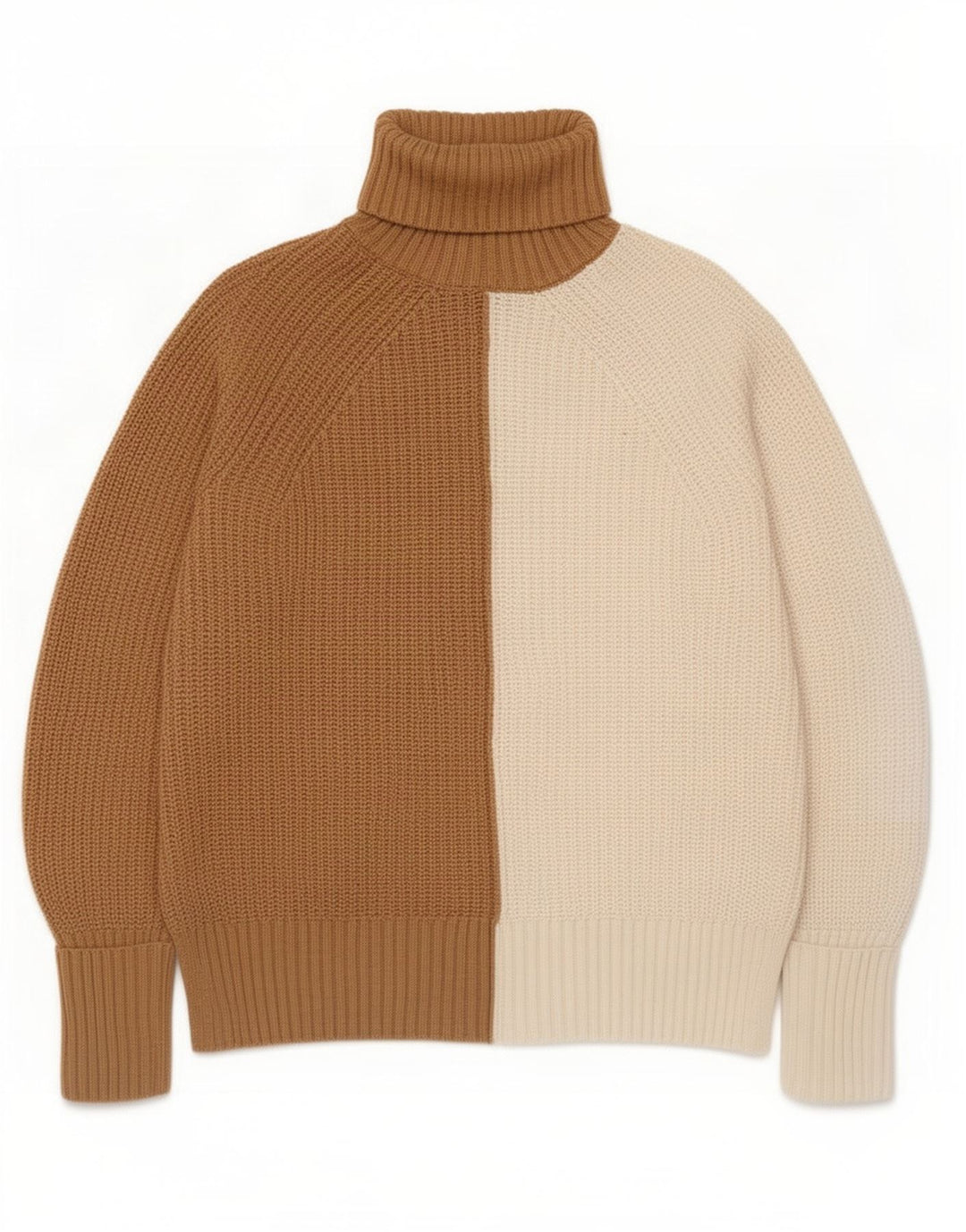 Maglione maglione a collo alto da donna Marks & Spencer UK 10 piccolo Beige
