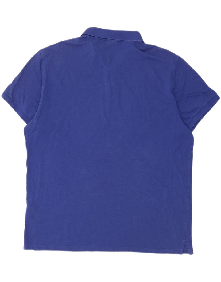 Polo Gant Regular da uomo 4XL in cotone blu