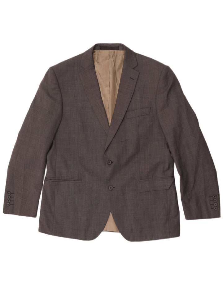 Giacca blazer a 2 bottoni Marks & Spencer da uomo UK 42 grande lana grigia