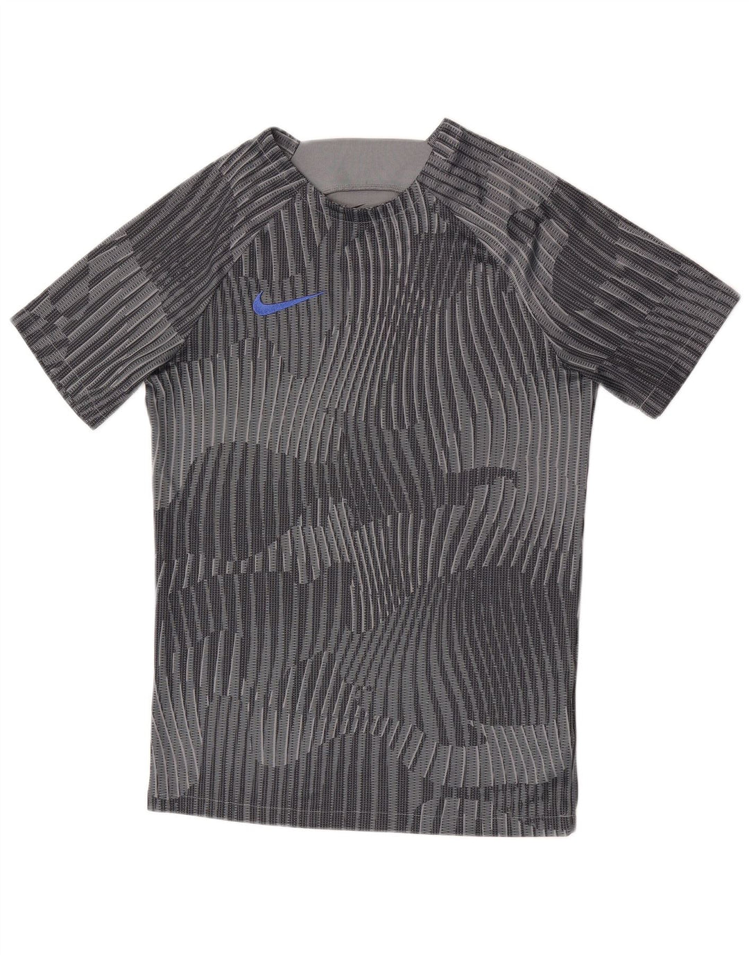 T-shirt grafica Nike Dri Fit da uomo, piccola, in poliestere mimetico grigio
