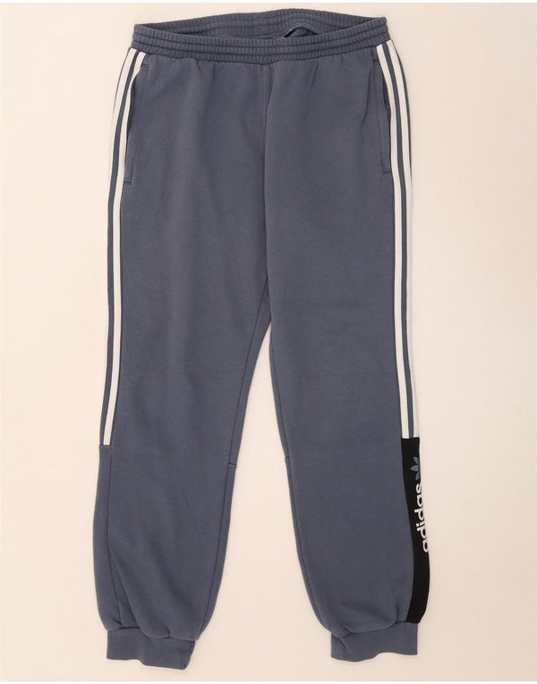 Adidas Pantaloni da tuta grafica da uomo Joggers Large Blu Colourblock