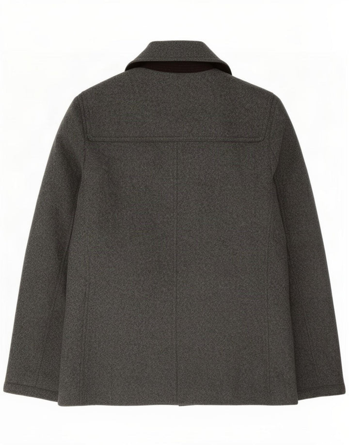 Ted Baker Cappotto da marinaio da uomo taglia 3 Lana grigio medio