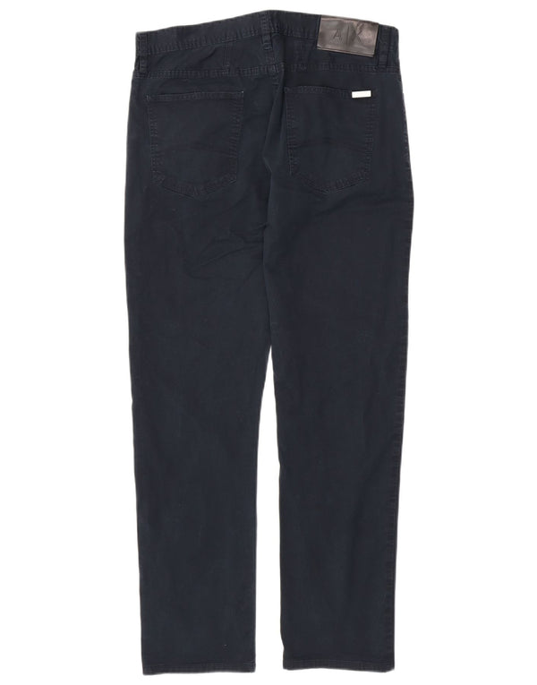 ARMANI EXCHANGE Jeans dritti da uomo W34 L30 cotone blu navy
