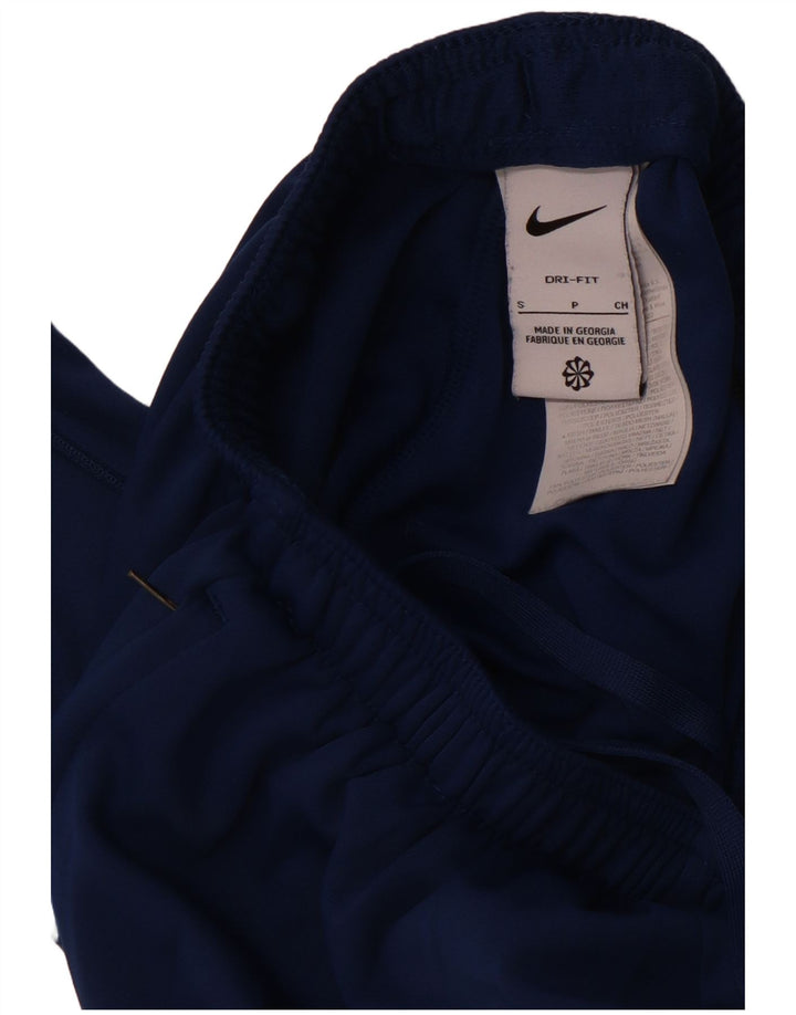 Pantaloni da tuta da uomo NIKE Dri Fit piccoli in poliestere blu