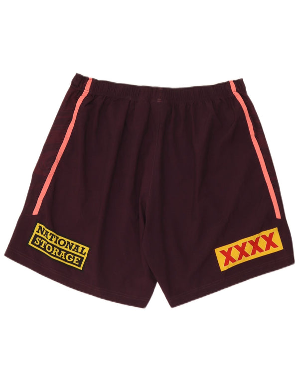 Pantaloncini sportivi Asics Broncos Brisbane Graphic da uomo 4XL Poliestere bordeaux