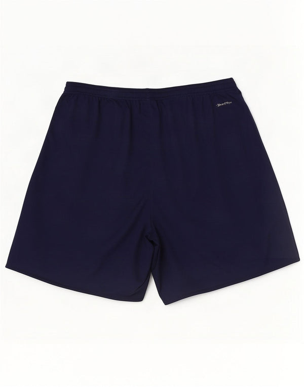 Pantaloncini sportivi Adidas Climalite da uomo XL in poliestere blu navy
