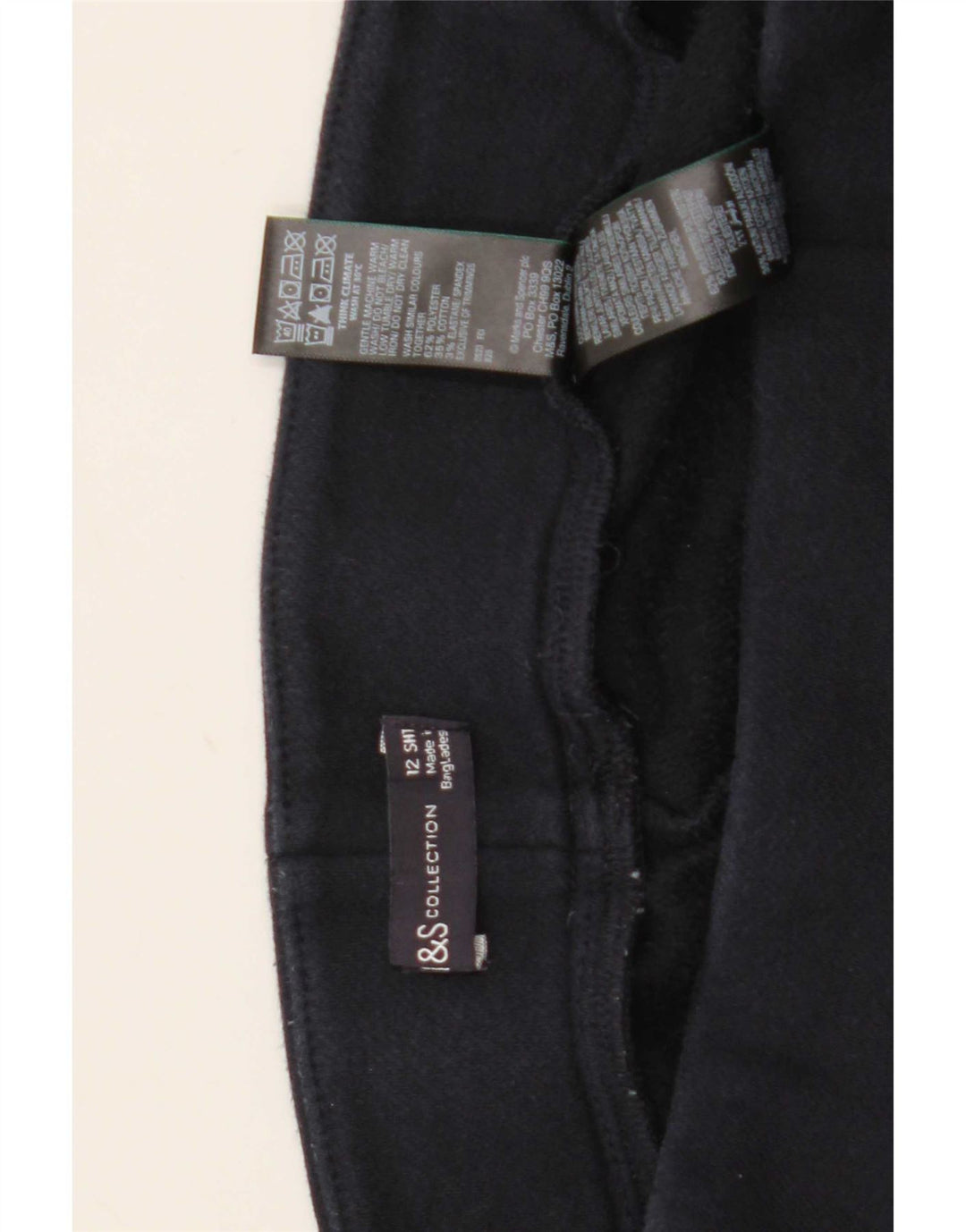 Leggings da donna Marks & Spencer UK 12 medio poliestere blu navy