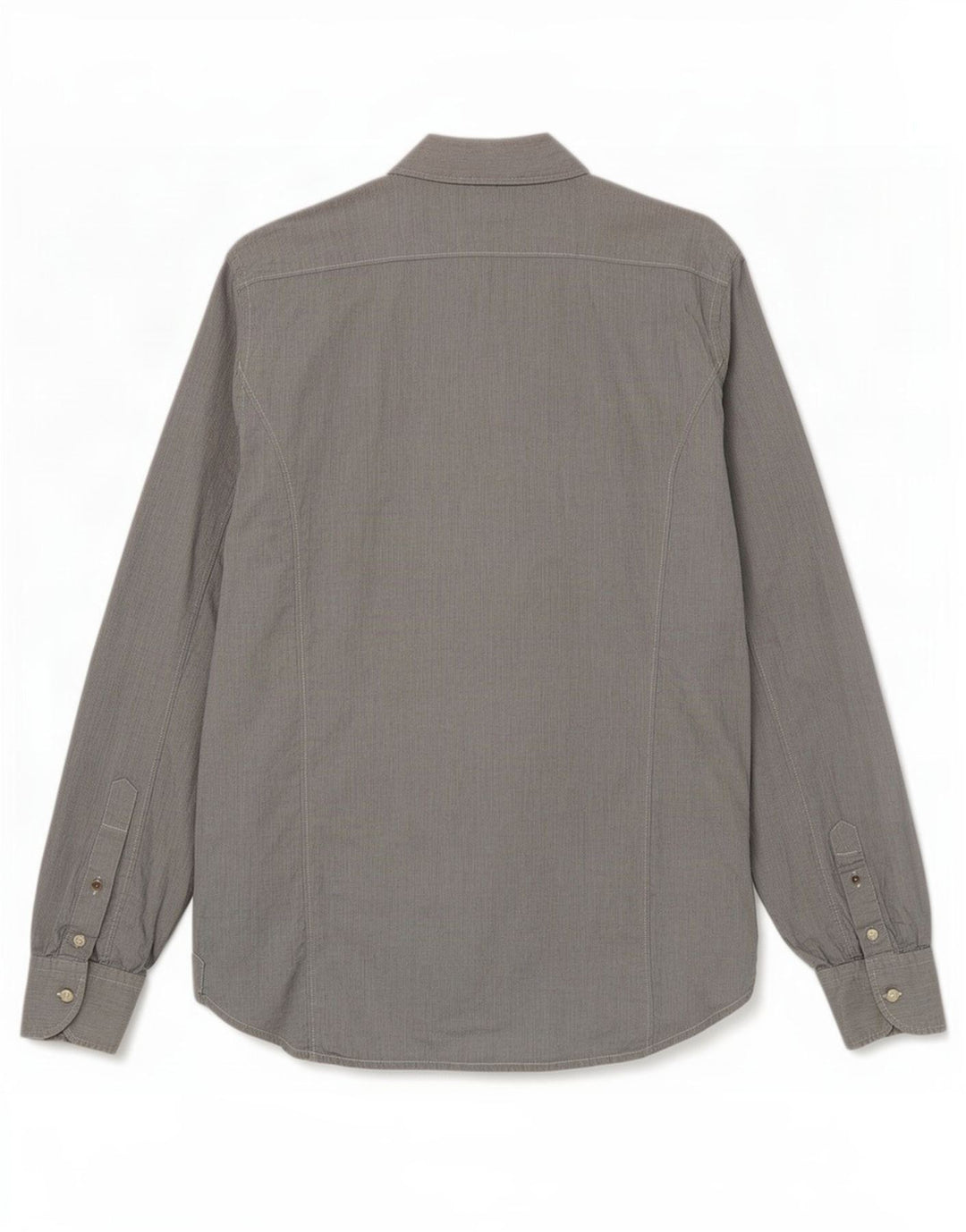 Camicia Uomo Replay Cotone Gessato Grigio Medio