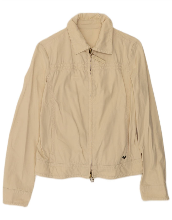 Giacca bomber da donna Burberry UK 14 cotone beige medio