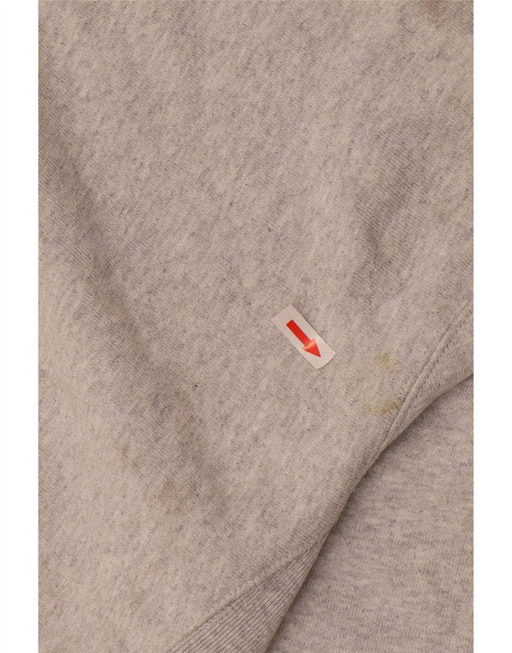 Felpa Champion da uomo con trama inversa, maglione piccolo in cotone grigio