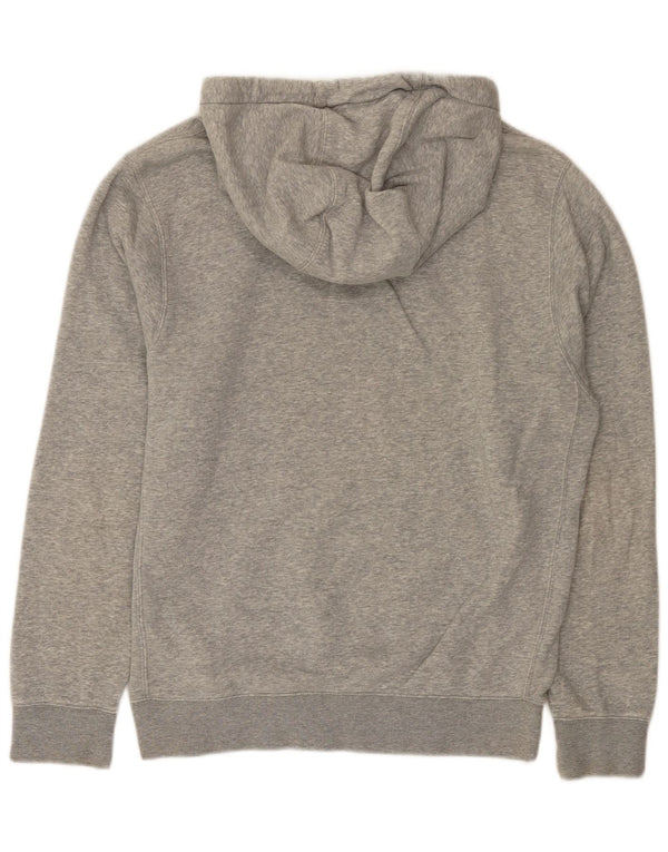 Nike Mens Graphic Hoodie Jumper Small Grey Flecked Cotton