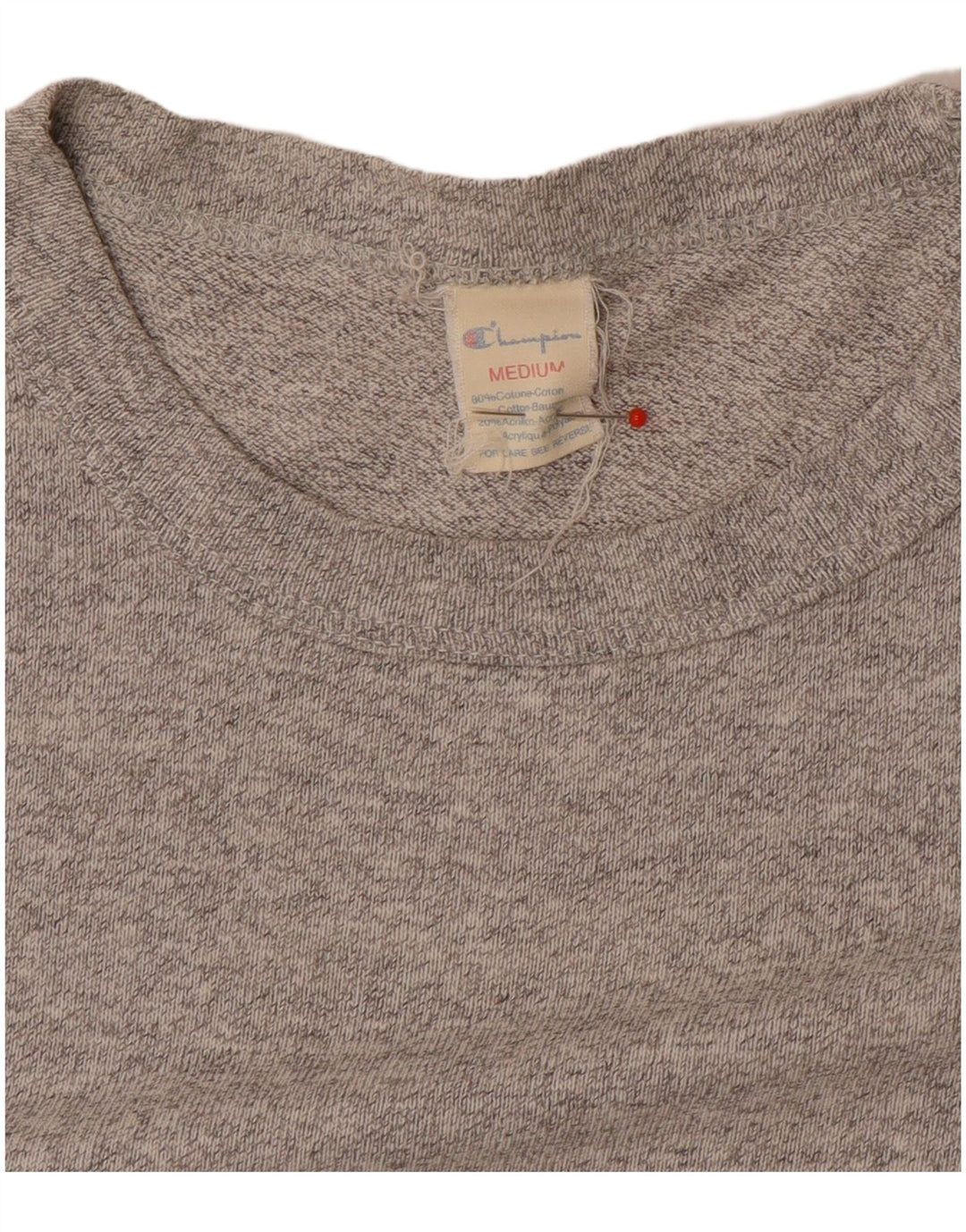 T-shirt grafica da donna Champion Top UK 14 Cotone grigio medio