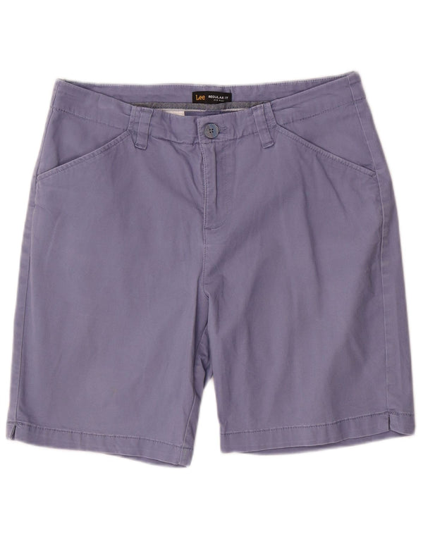 Pantaloncini chino da donna a vita media con vestibilità regolare LEE US 12 Large W32 in cotone viola
