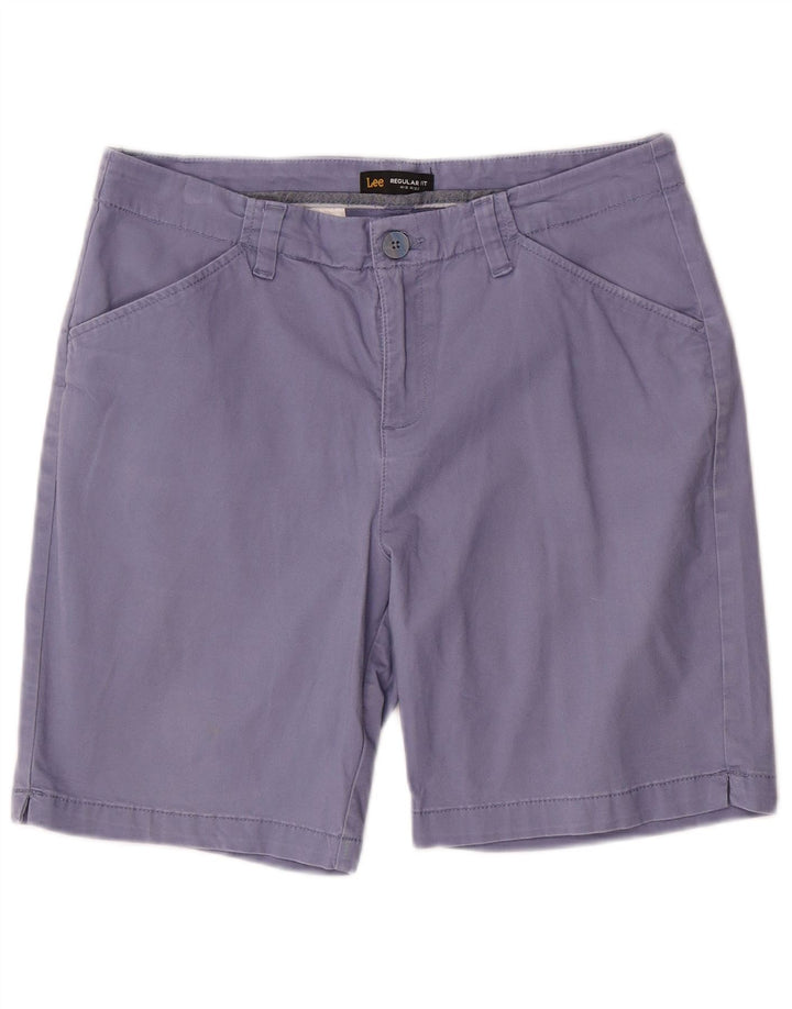 Pantaloncini chino da donna a vita media con vestibilità regolare LEE US 12 Large W32 in cotone viola