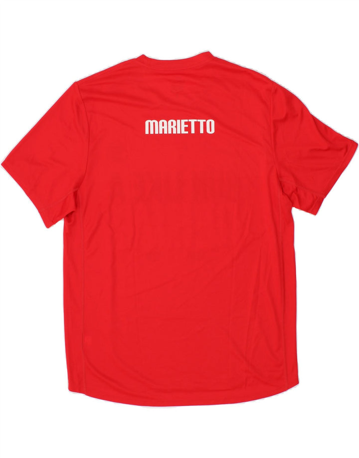 NIKE Mens Dri Fit Graphic T-Shirt Top Medium Red Vintage Nike and Second-Hand Nike from Messina Hembry 