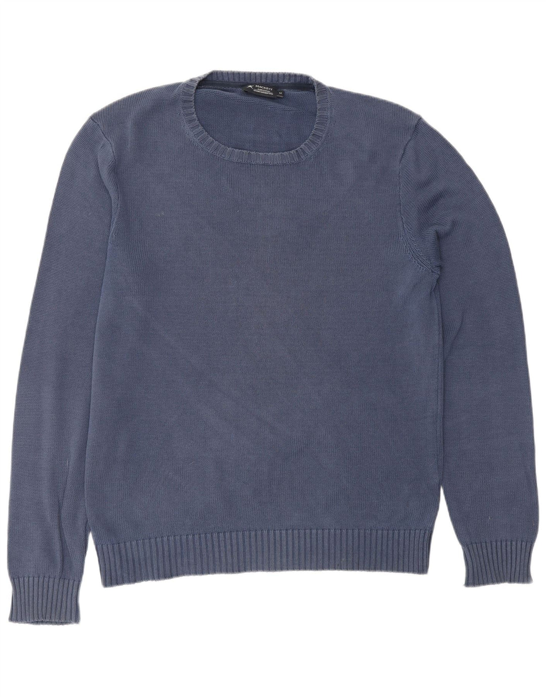 Maglione da uomo HACKETT girocollo in cotone medio blu navy
