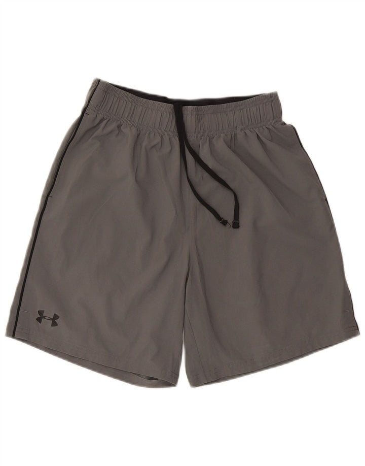 Pantaloncini sportivi grafici da uomo Under Armour grigio medio