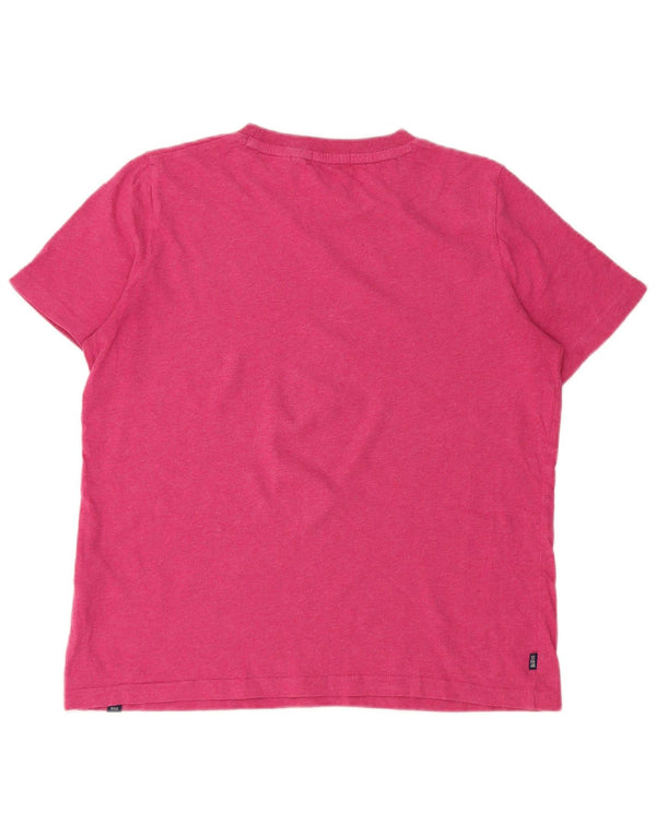 T-shirt oversize da donna Superdry UK 8 Small in cotone rosa