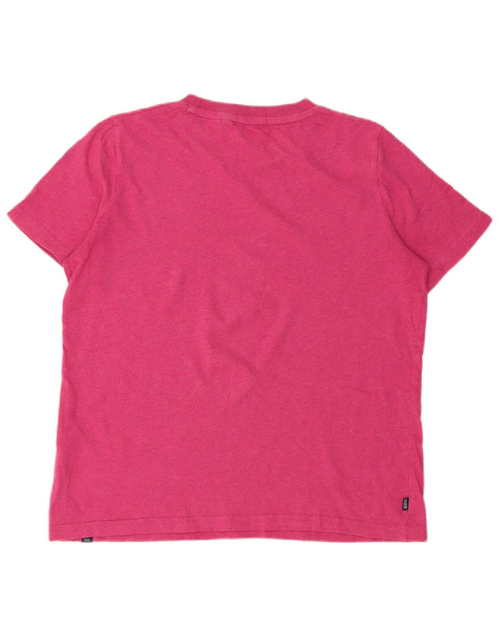 T-shirt oversize da donna Superdry UK 8 Small in cotone rosa