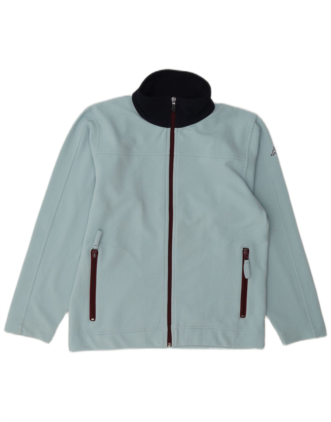 Giacca da tuta da donna Kappa UK 12 Poliestere color block blu medio