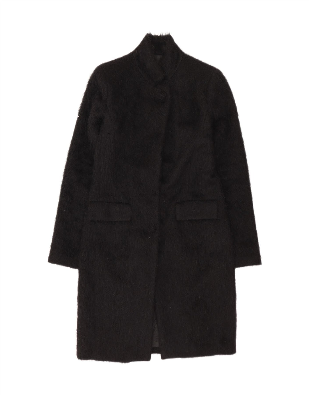 Cappotto Donna Annarita N IT 42 Medio Nero Lana Alpaca
