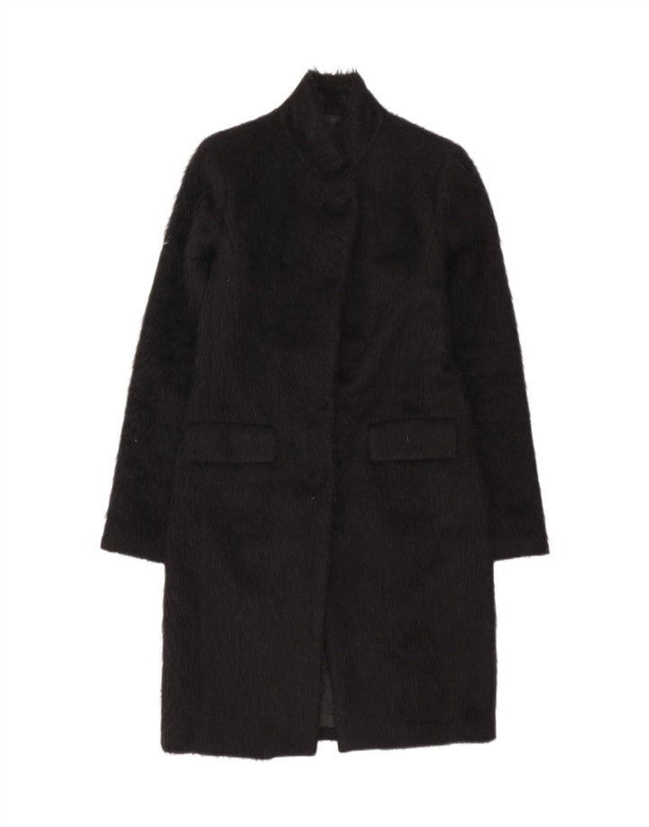 Cappotto Donna Annarita N IT 42 Medio Nero Lana Alpaca