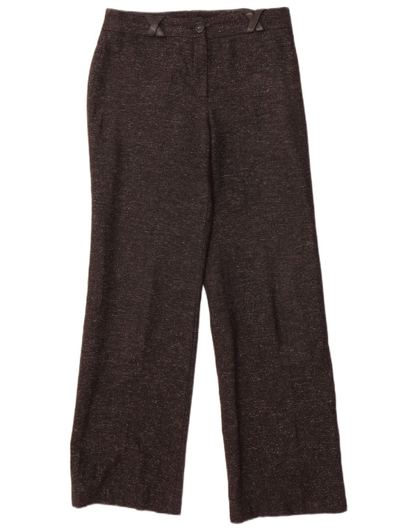 Pantaloni casual a gamba larga da donna Jaeger W30 L31 grigio chiazzato