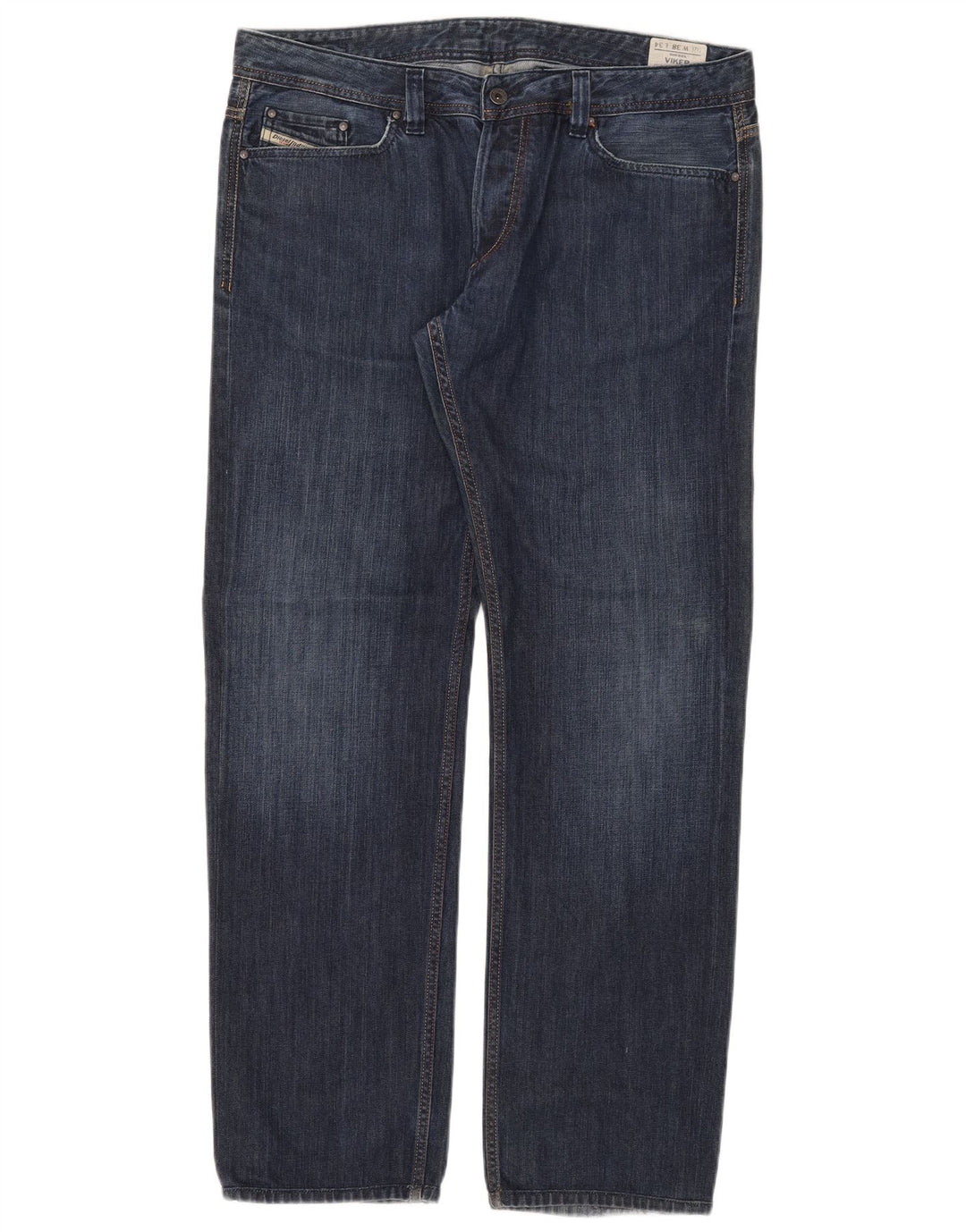 Jeans dritti Viking da uomo Diesel W38 L34 cotone blu