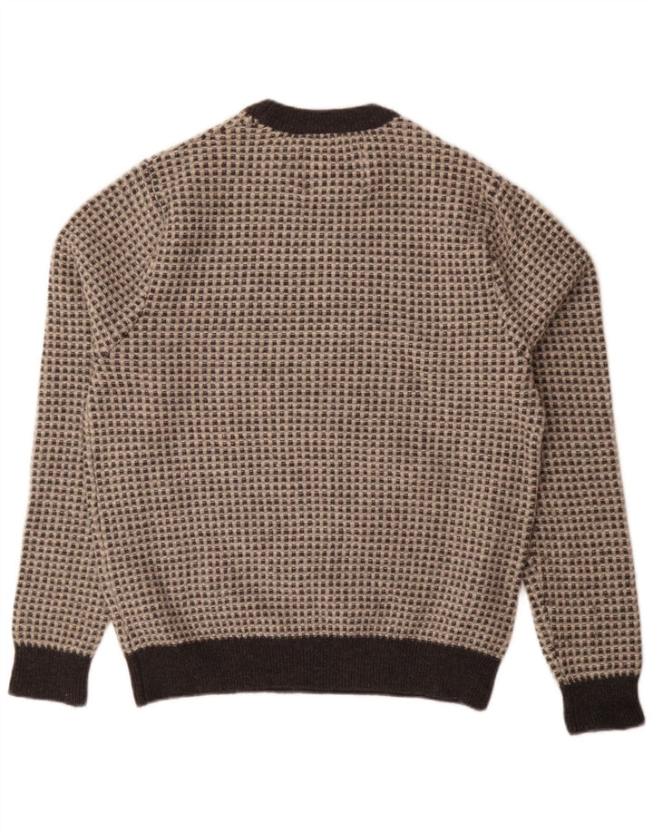 Maglione maglione girocollo da uomo Jack Wills XL lana screziata grigia